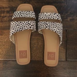 Leopard print sandals